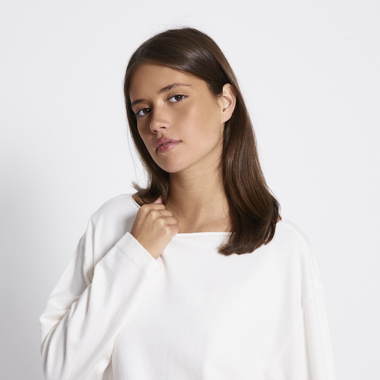 Soft knit sweater "Janie" Off white
